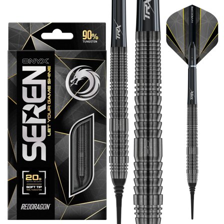 Red Dragon Darts Seren 2 Onyx Soft Tip Darts 18g