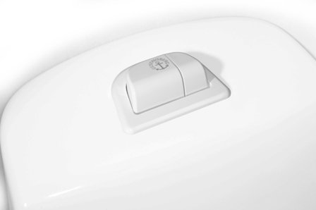 Gustavsberg Nautic Duo 5522 Knappehus dobbeltspyling, til WC-Nautic Hvit, Baderom