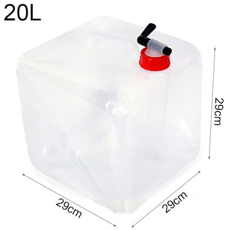 Bärbar hopfällbar vattenflaska med kran