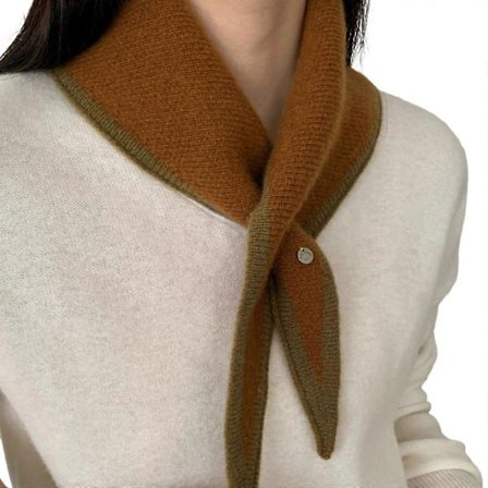 Hudvennlig halsklede mykt stoff strikket krysset hals skjerf vintervarme for sensitiv hudpleie vinrød