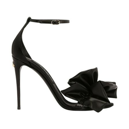 Dolce & Gabbana, High Heel Sandals Czarny, Kobieta, Rozmiar: 37 EU