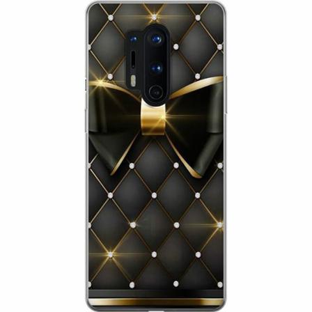 Oneplus 8 Pro Mjukt Skal - Gyllene Rosett