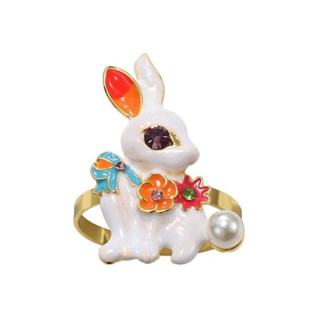 Påsk Servettringar Bunny Ears Servettspänne STYLE 6 STYLE 6
