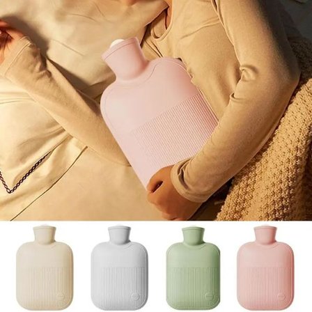 1000ml Hot Water Bottle Filling Water Hand Warmer Convenient Reusable Portable Hot Compress Bag Water Pouch for Menstrual