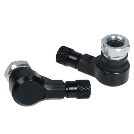 90 grader CNC aluminium ventilförlängning Motorcykel metall gasmunstycke ventiladapter Däckventilförlängning