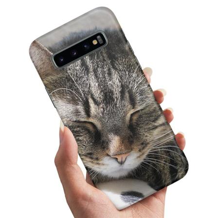 Samsung Galaxy S10 - Skal / Mobilskal Sovande Katt