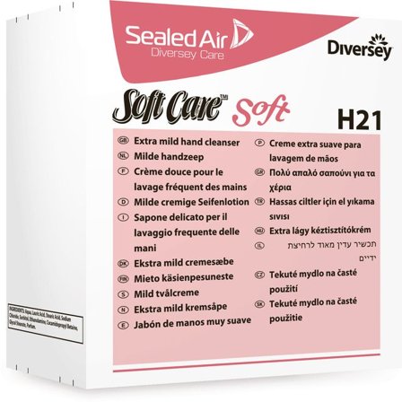 DIVERSEY Tvål flytande Soft H2 refill 800ml - Lyreco - Städ och hygien - Tvål och hygien - Hygiensystem - Soft Care