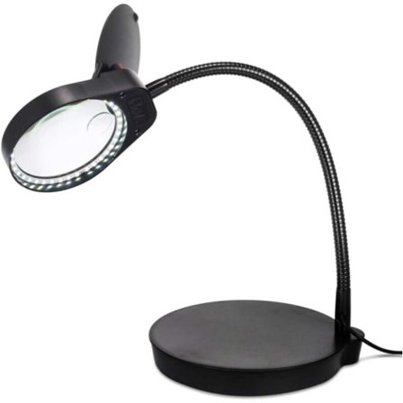 IC Suurennusvalo 3x 10x Lukulasit 38 LED-lampulla, Valoisa Suurennuslasi Päivänvalolle, Voimakas Valo, Käsityö, Elektroniikka