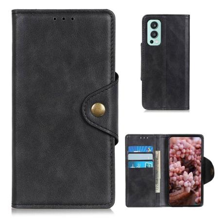 Alpha läder OnePlus Nord 2 5G fodral - Svart Svart