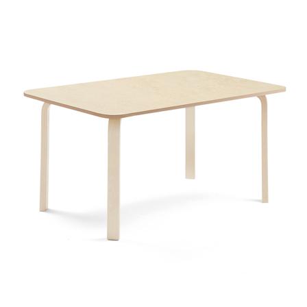 Tisch ELTON, 1400x800x640 mm, Linoleum beige, Birke