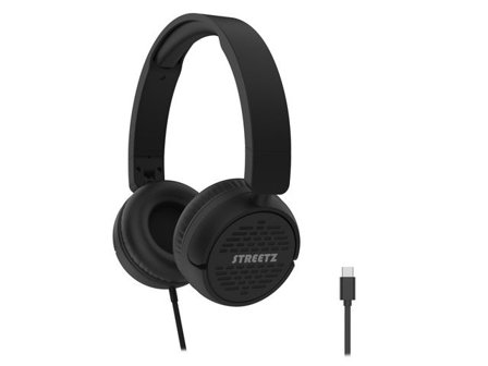 STREETZ Hörlur On-Ear USB-C - Lyreco - Datorprodukter - Ljud och bild - Hörlurar - On-Ear