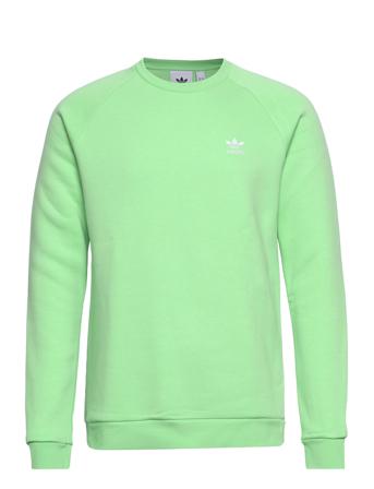 Adicolor Essentials Trefoil Crewneck Sweatshirt Sweatshirt Trøje Grøn Adidas Originals