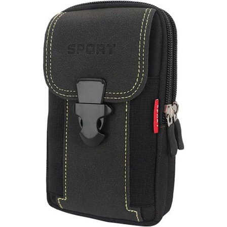 Taktisen vyön pussi Puhelin vyökotelo Matkapuhelin vyökotelo Älypuhelimen kotelo Taktisen matkapuhelimelle Nylon vyöpussi Musta