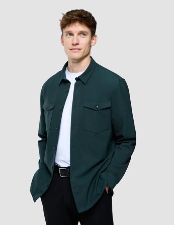 Shaping New Tomorrow - Essential Overshirt - Pine Green - Herren - Größe M