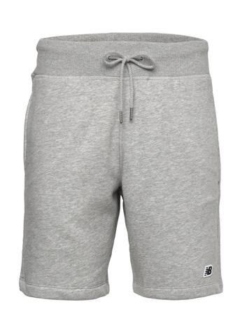 Nb Small Logo Shorts Shorts Sweat Shorts Grå New Balance