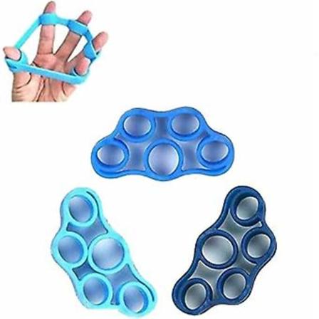 Fingerstyrkeforstærker og Chassis Fingerstyrketræner Modstandsband Sæt af 3 til Underarmsøvelser Brug til Guitar Finger Firmers, Klatring Gr