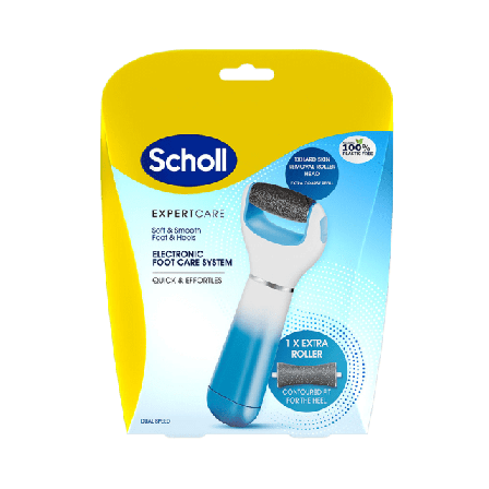 Scholl Velvet Smooth Elektronisk Fotfil Blue Fot Dam Blå ONESIZE