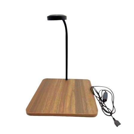 Energibesparande LED Akvarielampa 3 Färgers Ändringskort för Akvarielandskap Valnöt