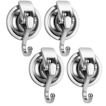 Sett med 4 kraftige vakuumsugkopper krok oppvaskhåndkleholder baderomsvegg sugekopper kroker for kjøkken oppvaskhåndkle dusj vindu glass