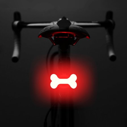 Sykkelbaklys, Oppladbart LED-bein formet sykkellykt for nattsykling, 5-modus sykkel sikkerhetslys for kvinner, jenter og barn