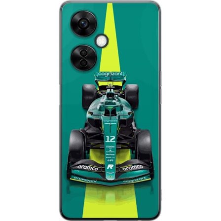 Yhteensopiva Puhelinkuori OnePlus Nord CE 3 Lite Aston Martinin Formula 1 -auto vihreässä kilpailumuotoilussa, jossa on moderni studiosentuntma