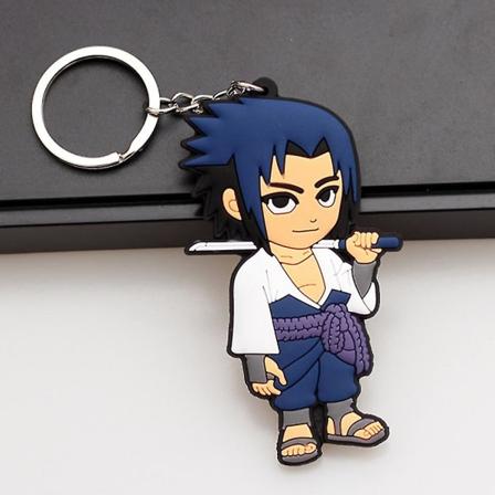 Naruto-hahmo Silikoninen Avaimenperä Anime-faneille Mini-lahja Sasuke Uchiha
