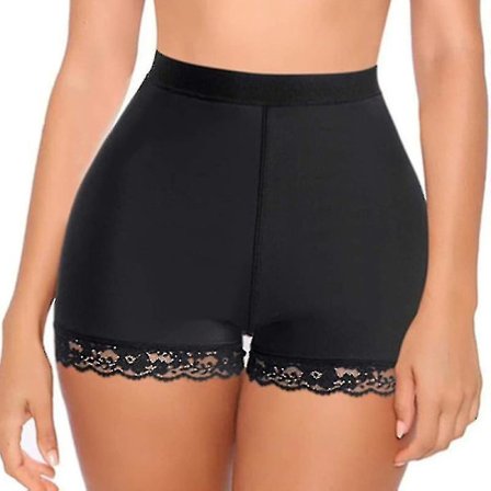 Dame Body Shaper Polstret rumpeløfter Truse Rumpe Hofteforsterker Fake Bum Shapwear Shorts Push Up Shorts Svart