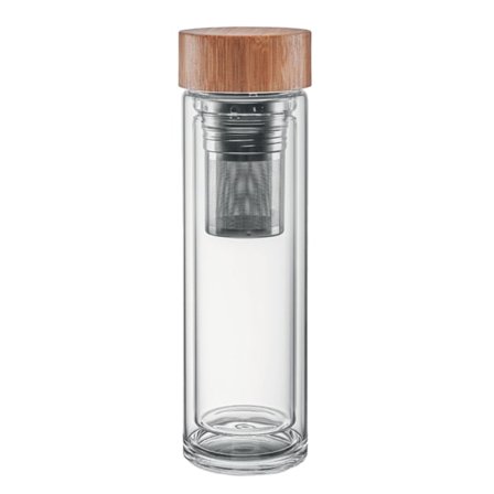 MidOcean Batumi Glas Dubbelväggig 400ml Flaska One Size Transparent