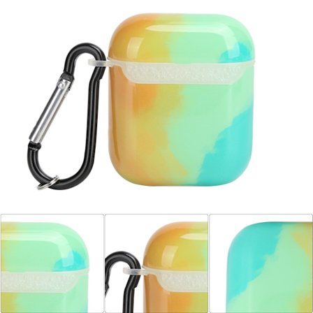 Gradientfärgat hörlursfodral, anti-förlust, stöttåligt skyddsskal för IOS Earbuds 2/1