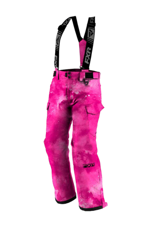 Nuorten Housut FXR Kicker Pinkki muste 10