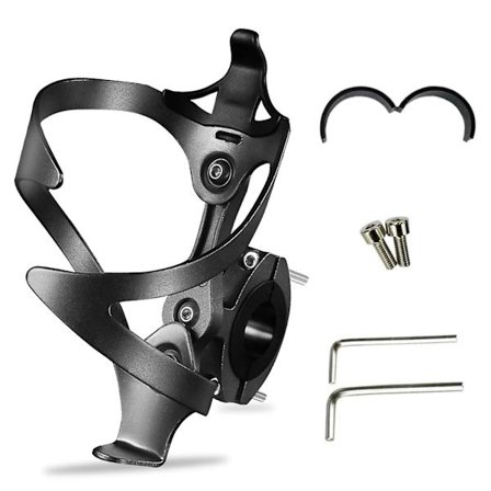 Cykel Flaskeholder Med Flaskeholder Adapter, Justerbar Aluminium Alloy Cykel Flaskeholder