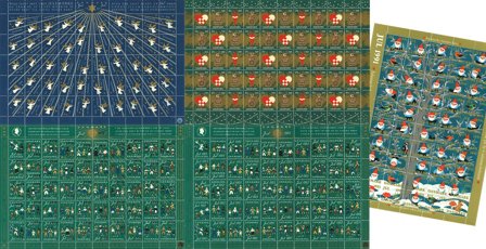 Danmark 1952-1991 - Samling af juleark i 1 ringbind