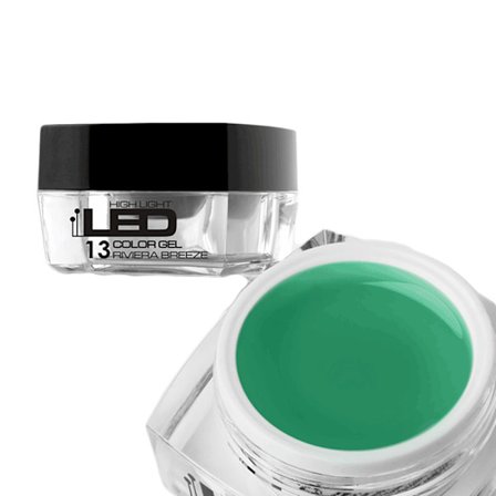 Høyt lys LED - Riviera breeze - 4g LED/UV gel