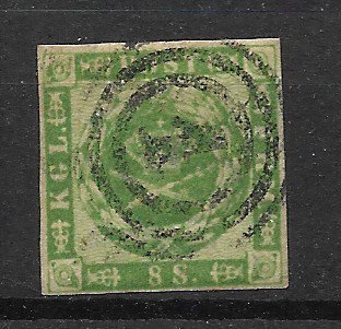 Danmark 1858 - AFA 8 - Stemplet