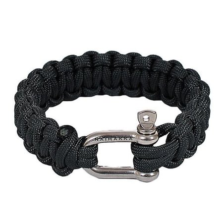 Armbånd Paracord Naimakka Classic Medium 21cm svart [kk]