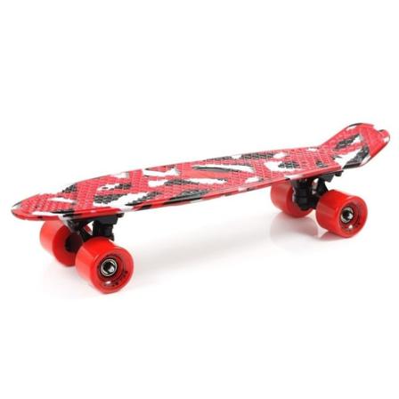 Skateboards Smj Sport Geometric Vit,svarta,röda Produkt Av Avvikande Storlek