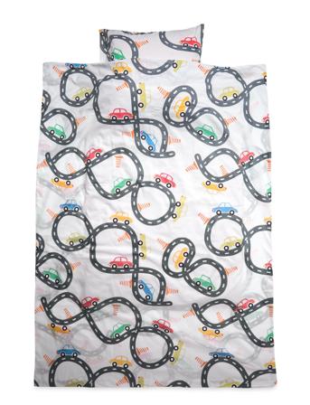 BrandMac Bed Linen Junior Nb 1365 Car Race - 100X140, 40X45 Multi/patterned