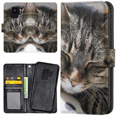 Samsung Galaxy S9 - Mobilcover/Etui Cover Sovende Kat