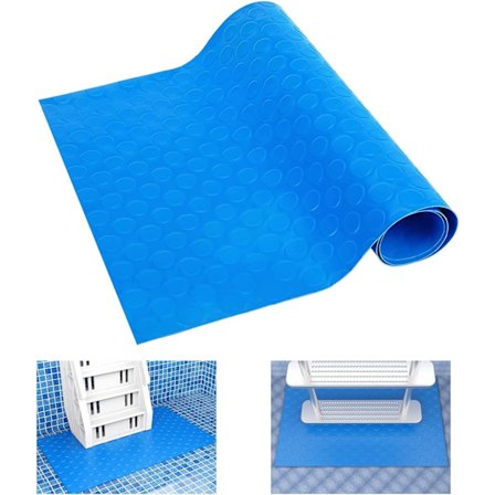 Swimmingpool stige måtte, stige måtte, 90x40cm (Dot)Stor swimmingpool trin måtte med skridsikker teksturbeskyttelse stige måtte til overjordisk 