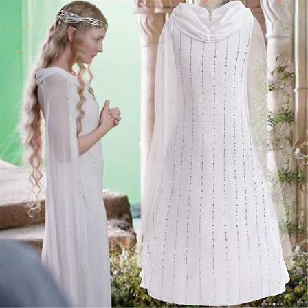 2-13 År Piger Ringenes Herre Dronning Cosplay Kostume Kjole Halloween Fest Kjole Udklædning Gave