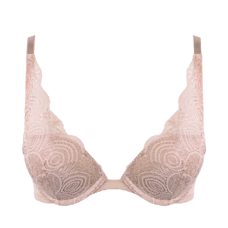 Wonderbra Clevage Triangle Bra Refined Glamour Bh Dam Beige 80A