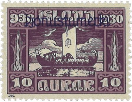 Island 1930 - Tjenestemærke AFA 47 - Postfrisk