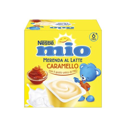 Nestlé Mio Merenda Al Latte Caramello 4 Vasetti da 100g