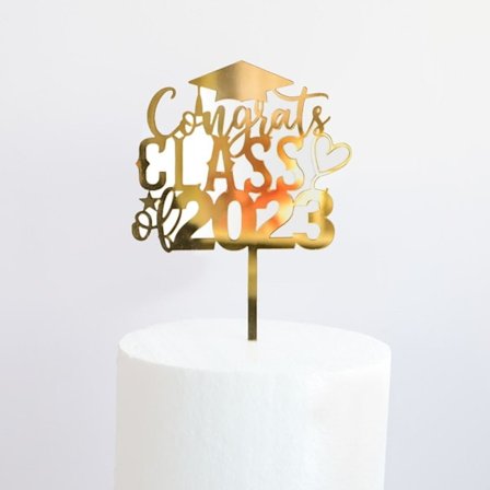 5 stk Cake Topper Happy Graduation 5 5