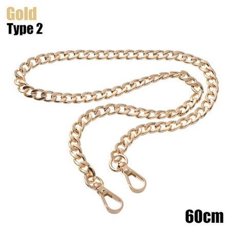 Veskekjede skulderremsveske GULL 60 CMTYP 2 TYP 2 - på lager Gull 60 cm Type 2-Type 2