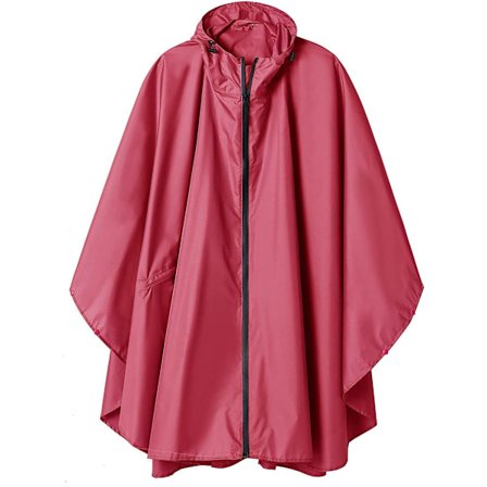 Regnponcho Voksen Vanntett Utendørs med Hette, Poncho Vanntett for Kvinner med Glidelås, Festivalponchoer Vanntette Lange, Vanntette Kapper Plus St...
