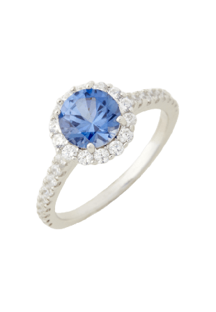Sigrid Ring silver Sapphire Blue Ringar Dam Blå 16