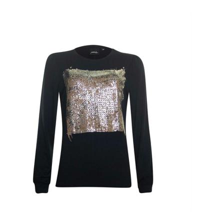 Poools long sleeve T-shirt , Zwart , Dames , Maat: 2XL