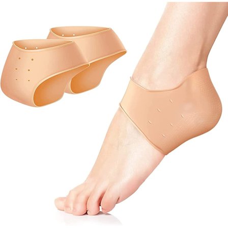 Silikonhælbeskyttere, 1 par silikonhælbeskyttere