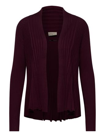 Fqclaudisse-S-Car Stickad Tröja Cardigan Röd FREE/QUENT
